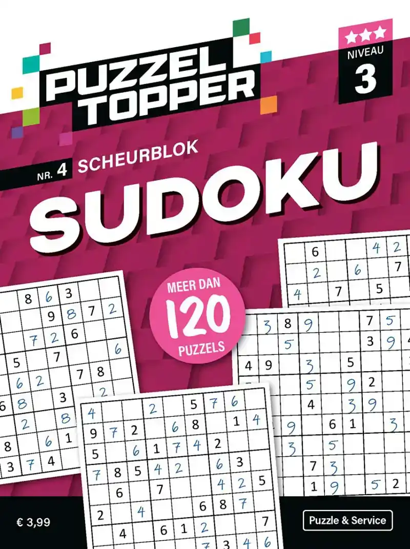 Puzzelblok sudoku 3 punt nr.4 puzzeltopper