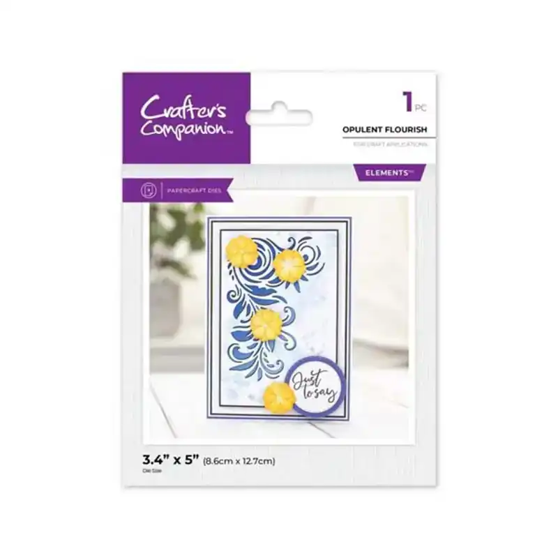 Snijmal elements - Opulent flourish - Floral corner