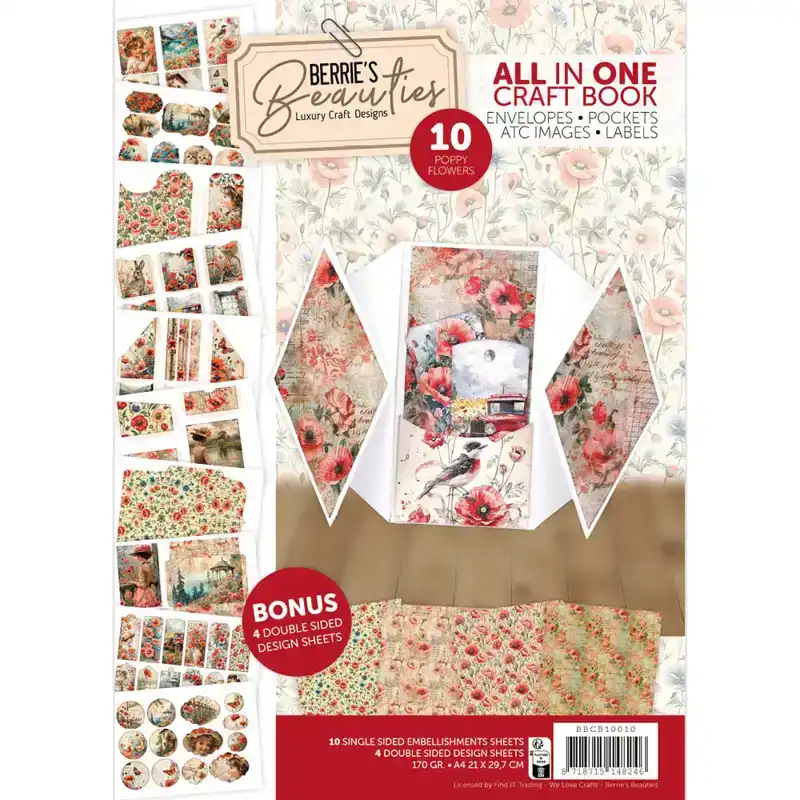 Berries Beauties - All-in-one Craft Book 10 - Poppy Flowers