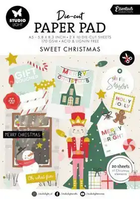 Die-cut Paper Pad Sweet Christmas - Essentials nr. 203