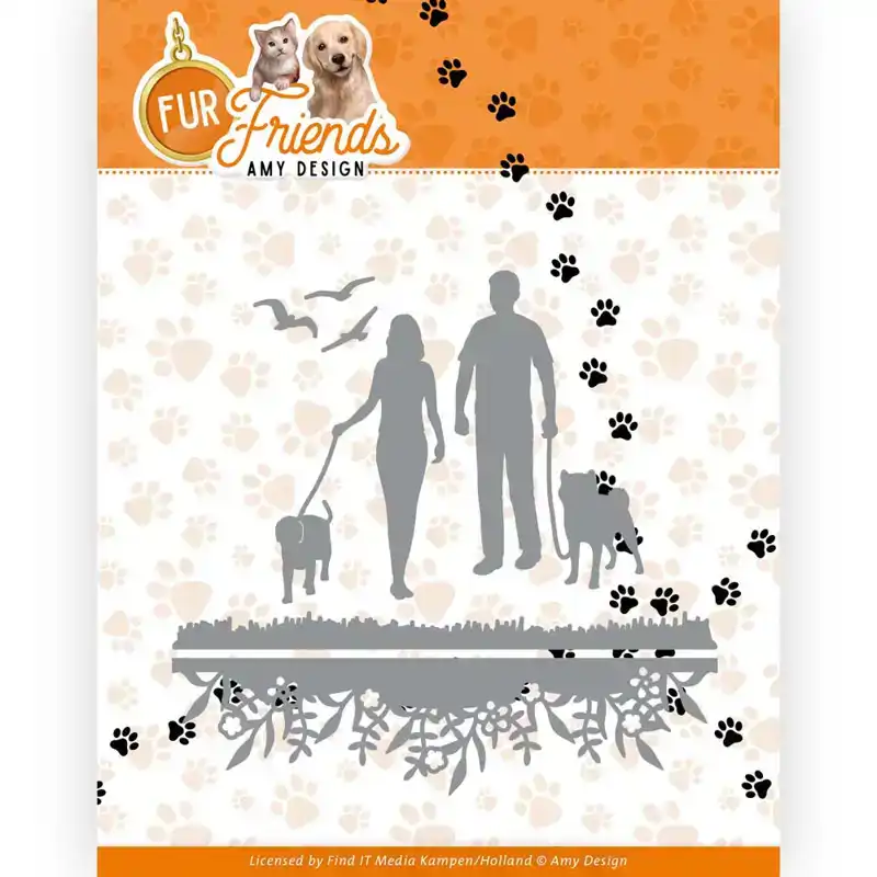 AD Fur Friends Snijmal Walking the Dog