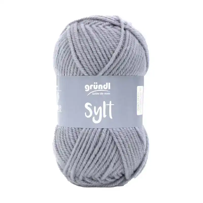 Sylt Blauw Grijs 02 100gr 80% acryl 20% wol
