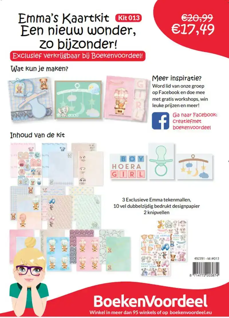 Emma's kaartenkit 013 Een nieuw wonder, zo bijzonder Exclusief voor BoekenVoordeel