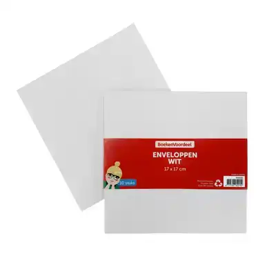 Enveloppen wit 17x17cm 110gr