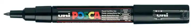 Posca verfmarker pc-1mc zwart extra fijn
