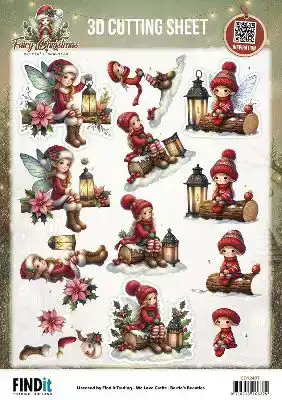 Berries Beauties Fairy Christmas 3D Cutting Sheet