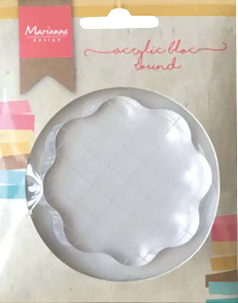 Acrylic Stamp Bloc (Small) Transparant Stempelblok Marianne Design