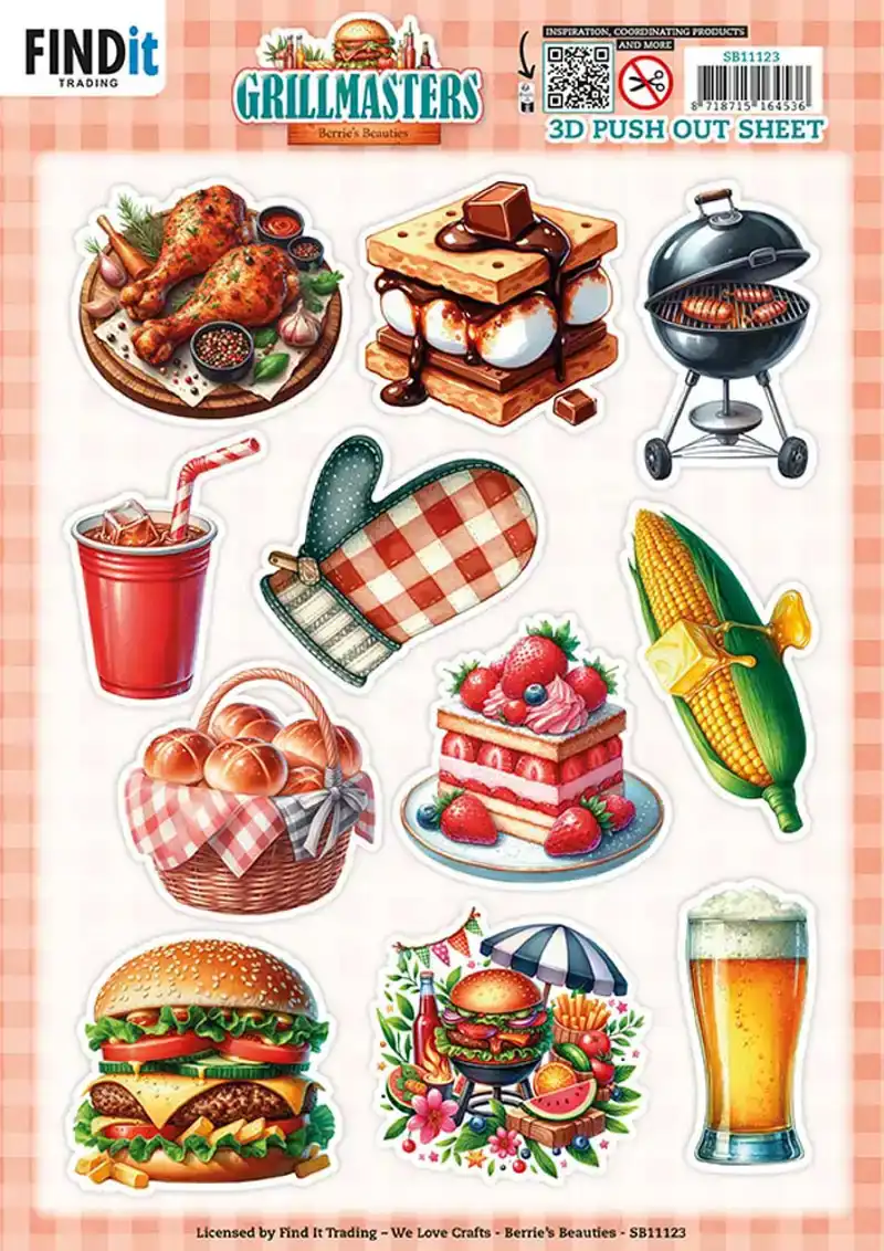 Berries Beauties 3D pushout sheet