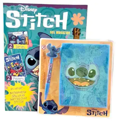 Stitch activity met notitieboek