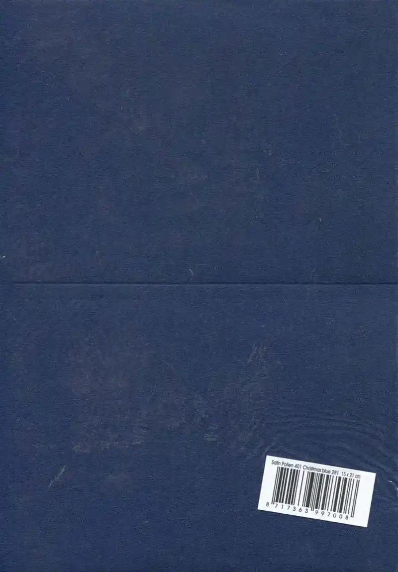 Karton satijn kerst blauw A5 10vel