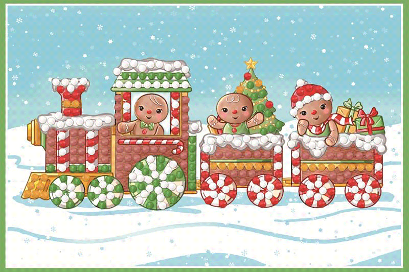 Dotty Designs Diamonds Cards Peperkoektreintje
