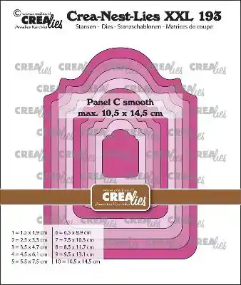 Crealies Crea-Nest-Lies XXL stansen no. 193, Paneel C glad