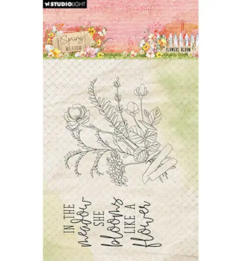 Spring Meadow clear stamp Flower bloom
