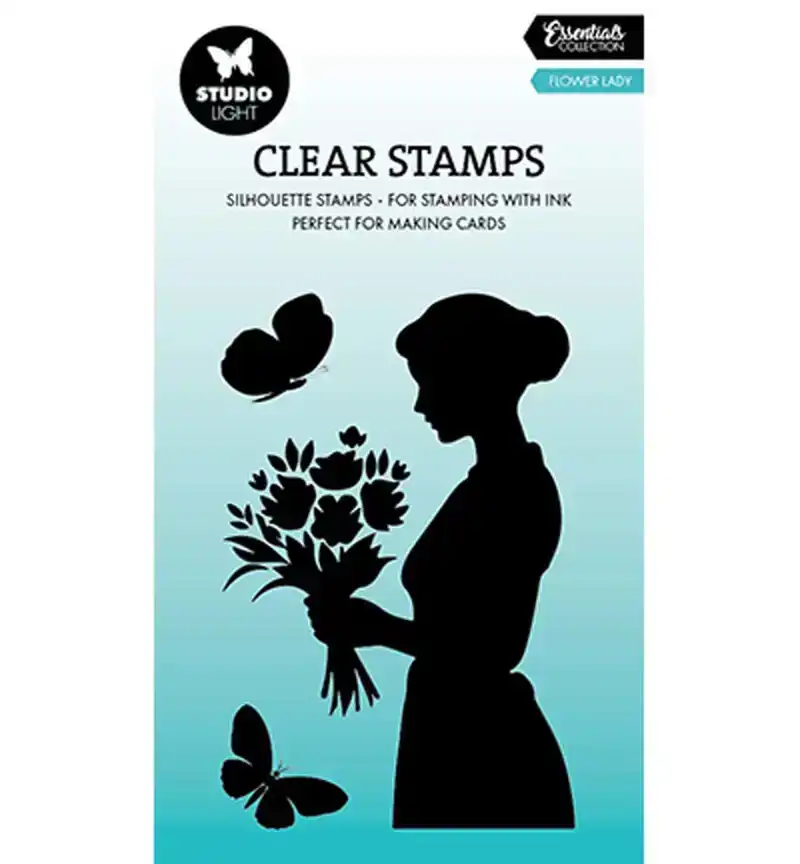 Clear stamp flower lady nr788