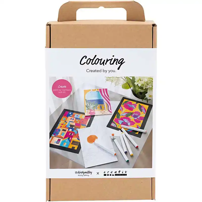 Hobbyset Kleuren, Schilderen volgens cijfers