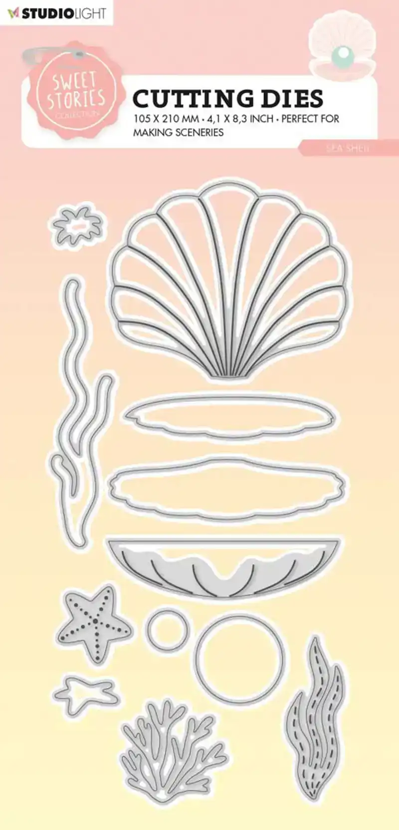 Sweet Stories Snijmal Sea Shell nr.92