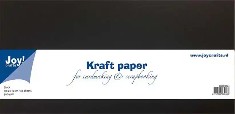 Joy kraft papier zwart