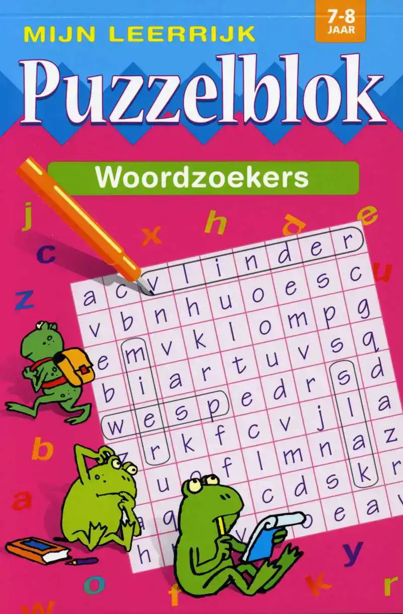 Mijn Leerrijk Puzzelblok Woordzoeker 7 tot 8 Jaar