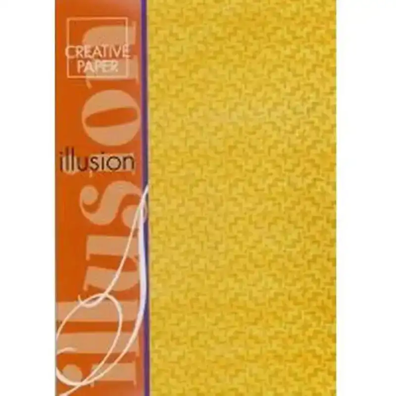 Creative paper illusion geel 4vel 215gr