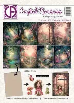 A6 Collagepapier Whispering Forest<br>