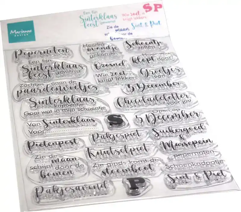 Marianne Design Clear Stamp Sinterklaas Liedjes enzo