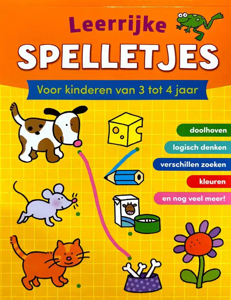 Leerrijk spelletjesblok 3-4 jaar