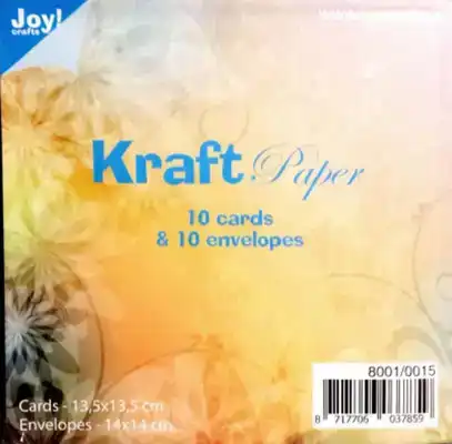 Joy kraft kaarten met envelop