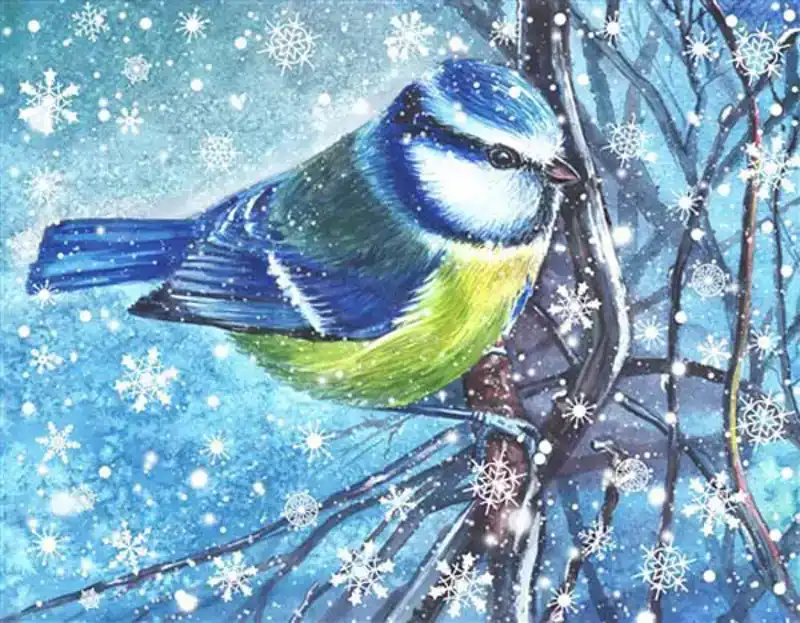 Crystal Card kit Festive Bird