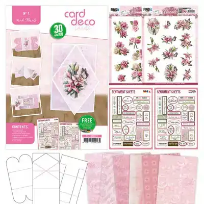 3D and Do - Card Deco Essentials - Pink Florals