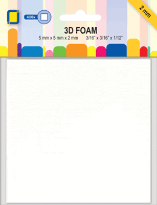 3D Foamblokjes 5x5x2mm