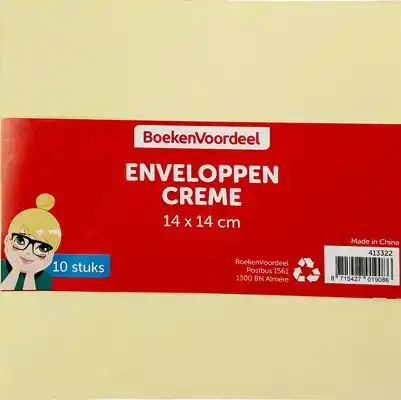 Vierkante enveloppen 14x14 cm