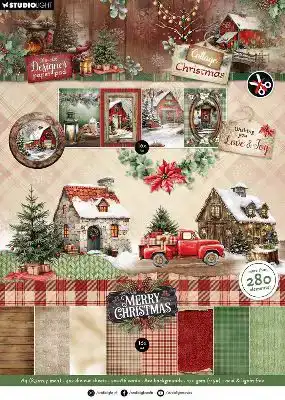 Studio Light Cottage Christmas Designer Paper Pad Stansvellen