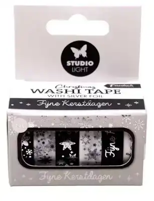 Studio Light washi tape black/white/silver