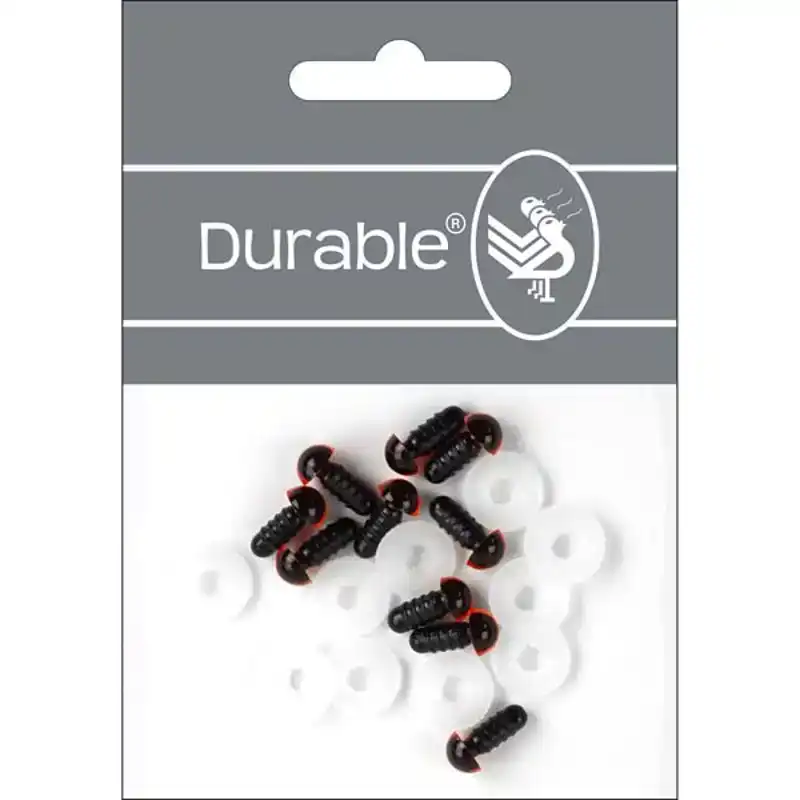 Durable veiligheidsoogjes 8 mm bruin