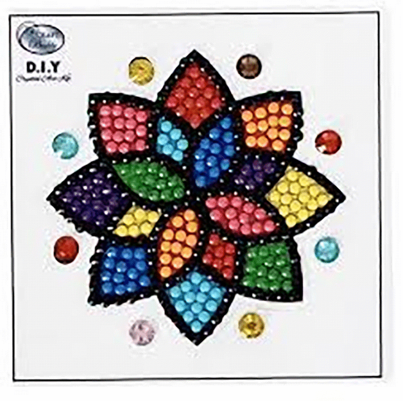 Crystal motif sticker kit mandala