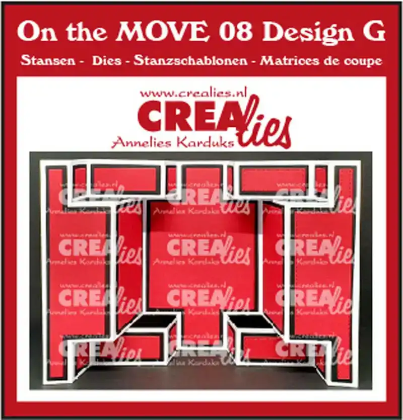 Crealies on the move design G Double Display Card