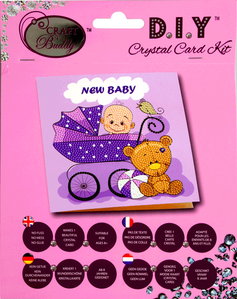 Crystal card kit A22 New Baby 18x18