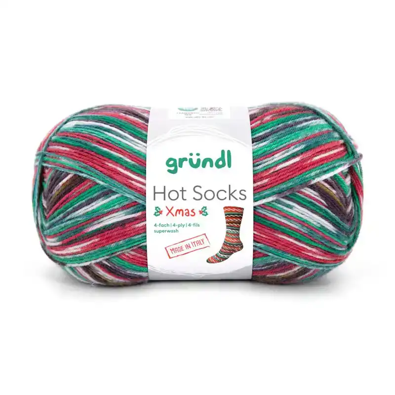 Hot socks Xmas 4-ply Glitter