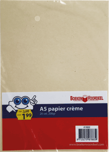 Hobbykarton A5 Creme
