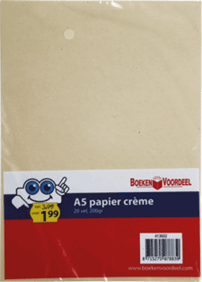 Hobbykarton A5 Creme