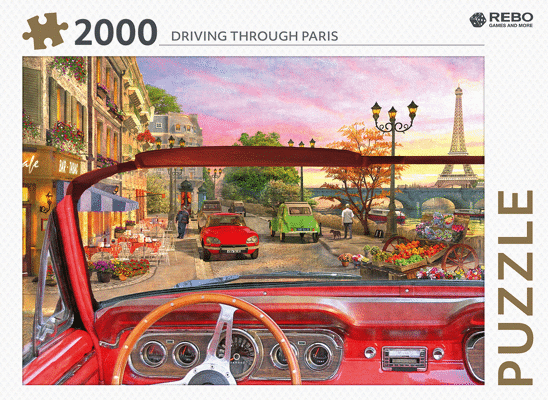 Legpuzzel Driving through Paris 2000 stukjes