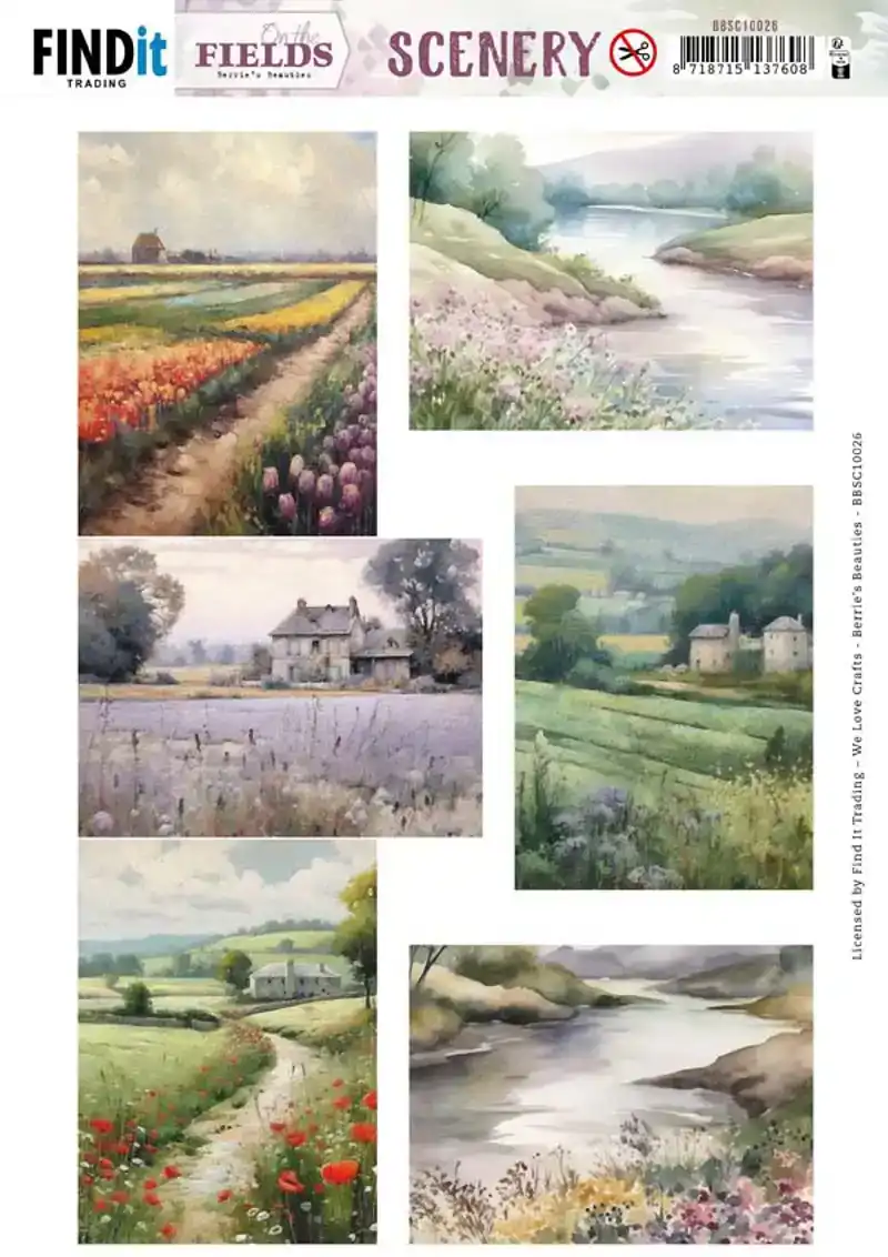 Berries Beauties on the fields Scenery push out rectangle