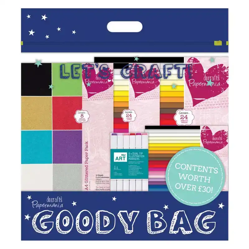 Papermania bumper paper pack bundle Goodybag