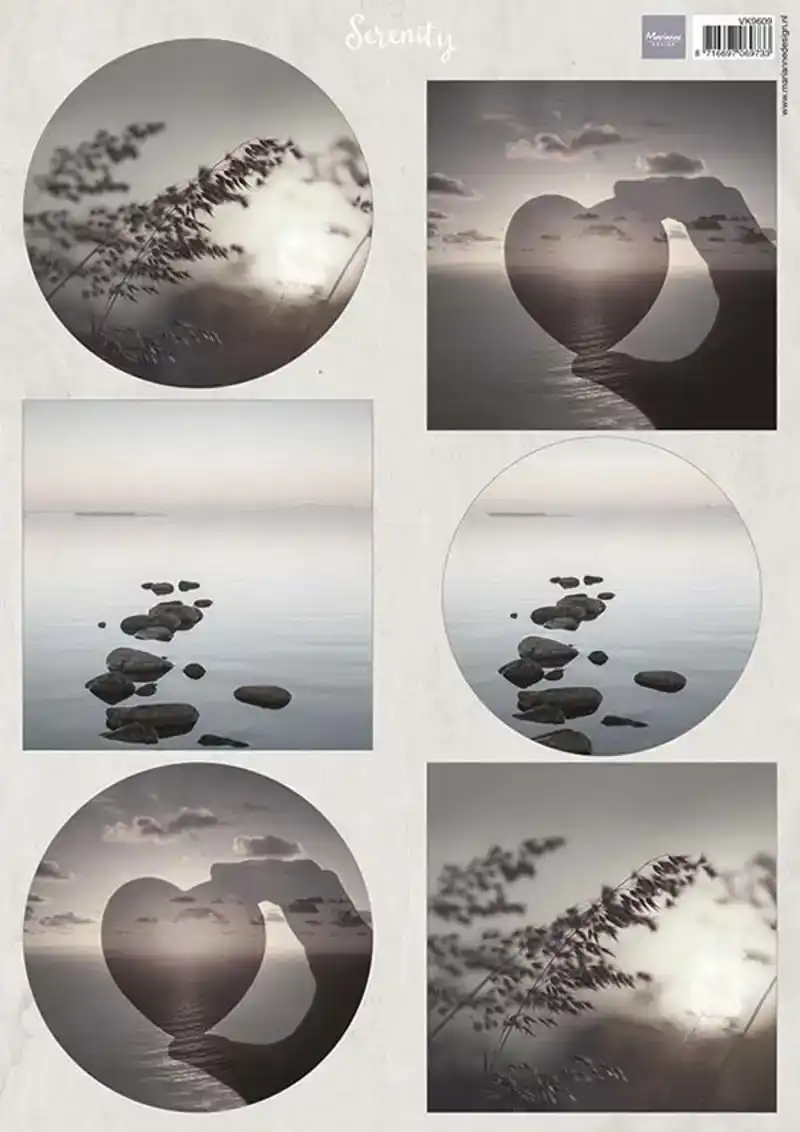 Marianne Design Decoupage vel A4 Serenity horizons
