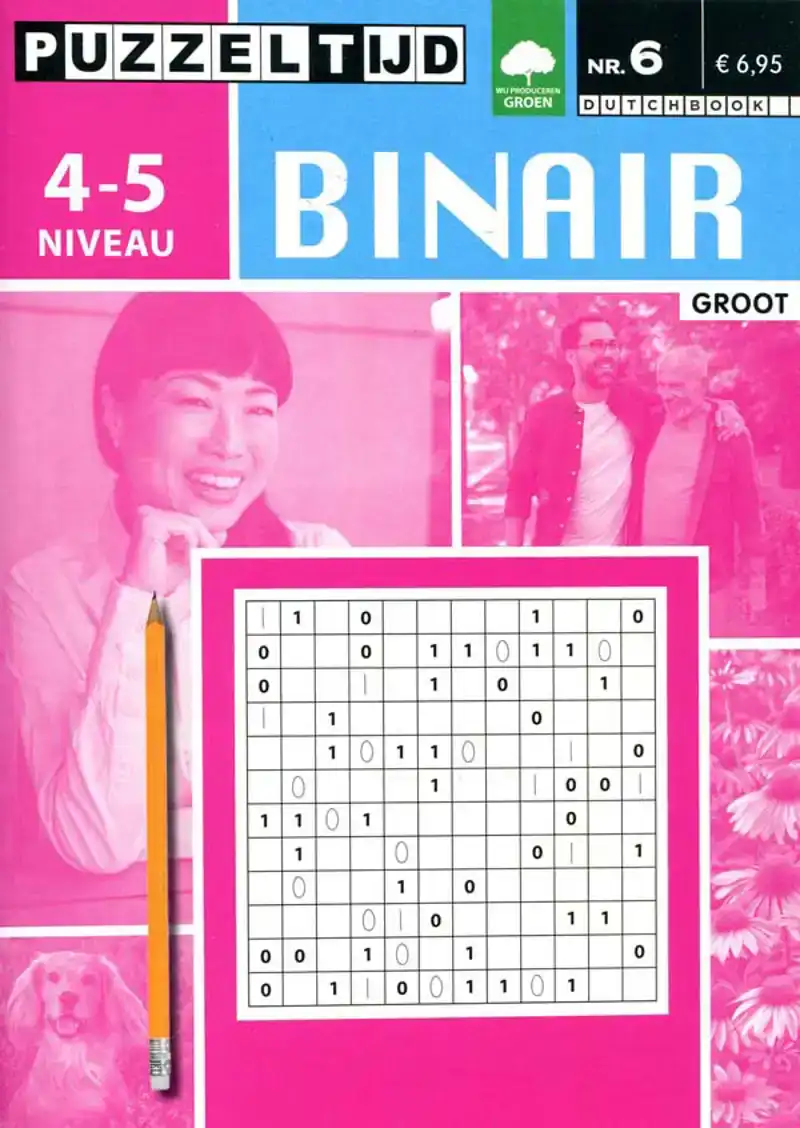 Puzzelboek groot Binair 4-5 punt nr6