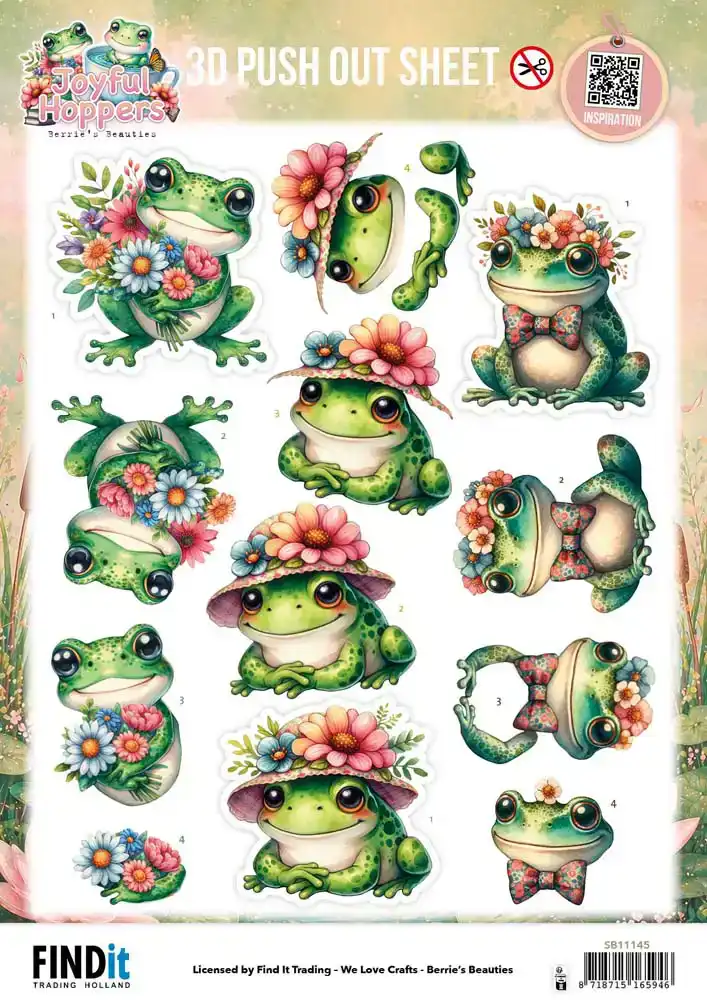 Berries Beauties - Joyful Hoppers 3D Pushout Sheet