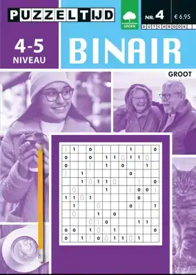 Puzzelboek groot binair 4-5 punt nr4