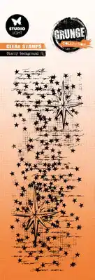 Grunge Collection clear stamp starry background