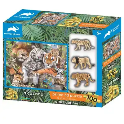 Legpuzzel 3D katachtigen met figuurtjes