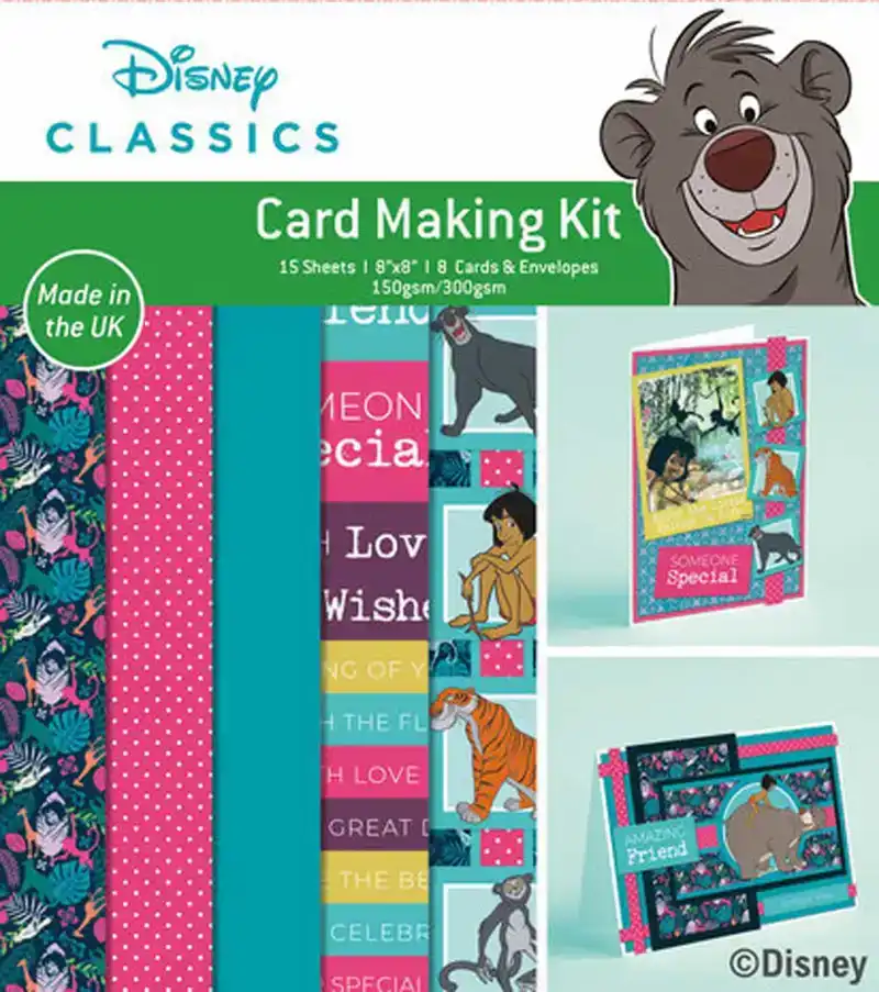 Card making kit 8 cards Jungle Book